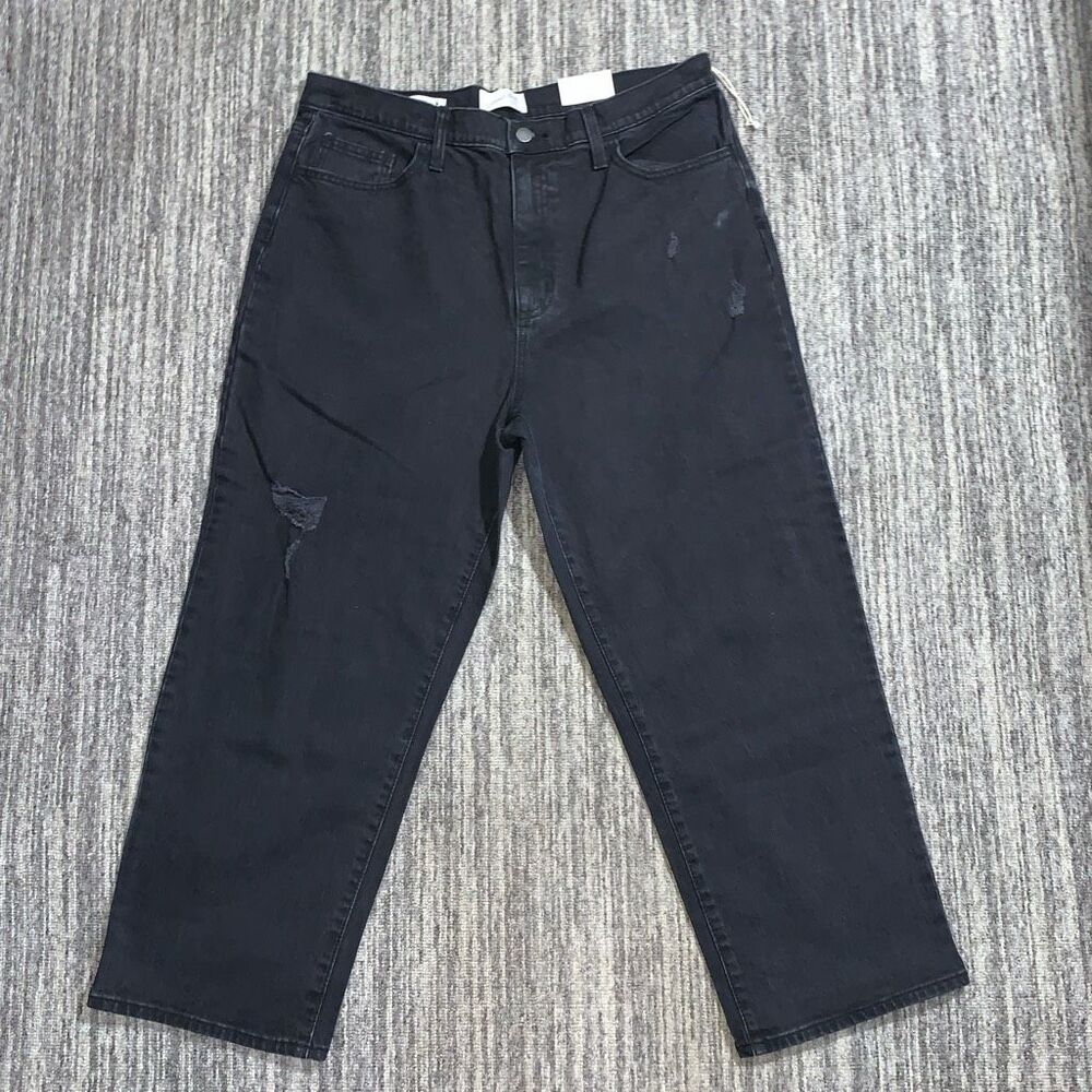 Universal Thread Womens Size 16 Vintage Straight Leg Denim Jeans Black NWT